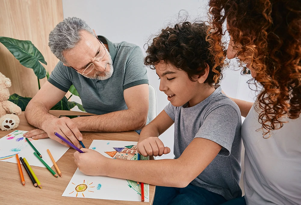 A child participates in ABA therapy.